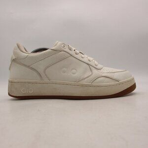 Alo Yoga Recovery Mode Sneakers Men's 11 White Leather Casual Athletic Lace Up